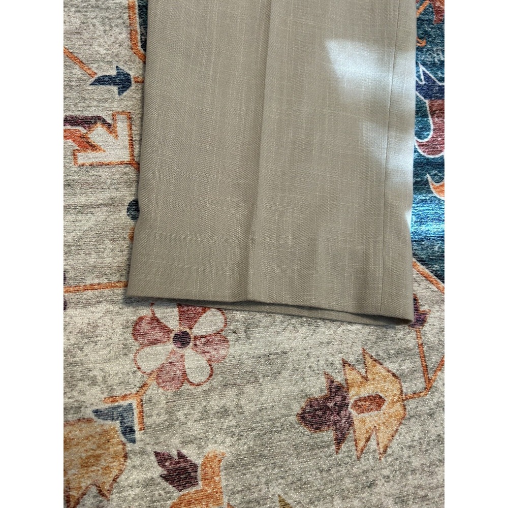 Vtg tan high Rise Made USA  pleated trousers‎ Pants Sz 12 Pockets Office Career - Picture 6 of 15